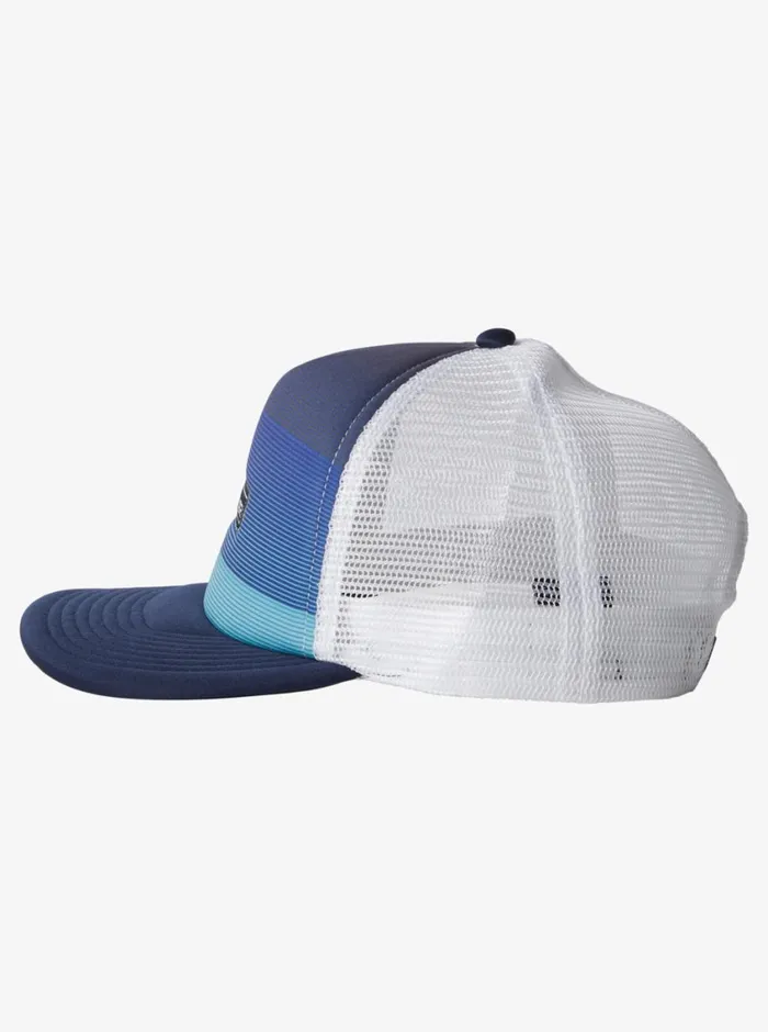 Quiksilver 816 Emu Coop Trucker Hat Monaco Blue Boys Hats