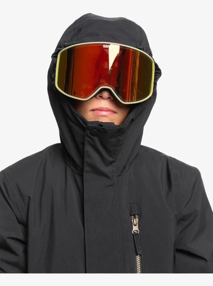 Quiksilver 816 Mission Solid Insulated Snow Jacket True Black Boys Snow Jackets Quiksilver 816 Mission Solid Insulated Snow Jacket True Black Boys Snow Jackets