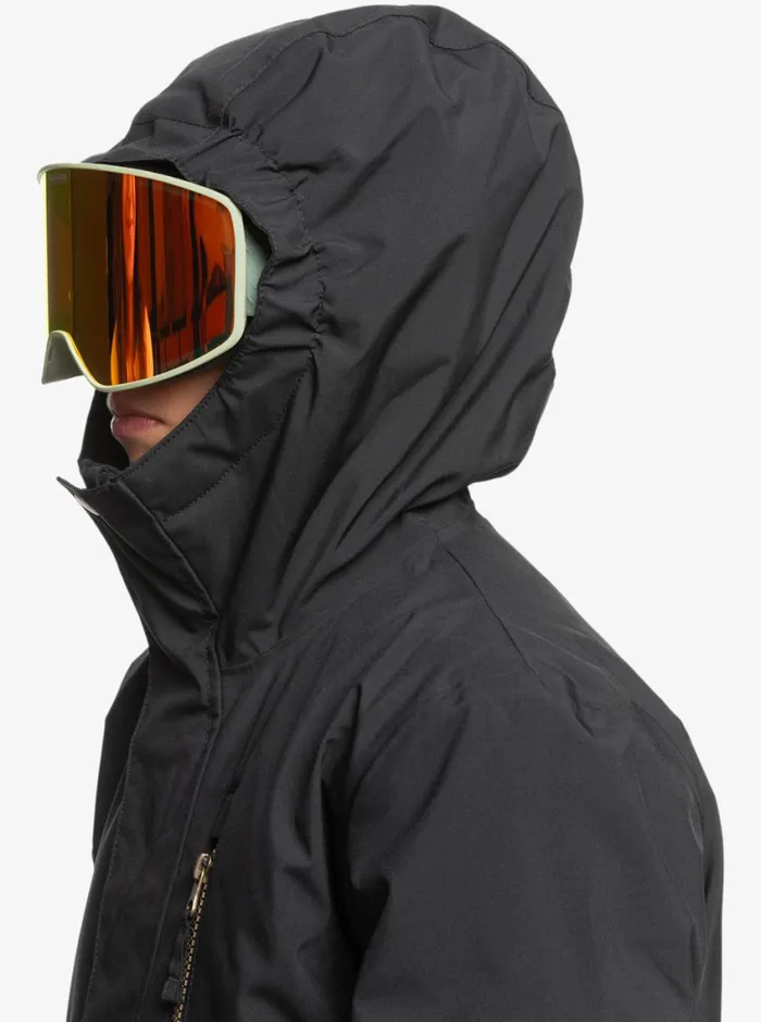 Quiksilver 816 Mission Solid Insulated Snow Jacket True Black Boys Snow Jackets Quiksilver 816 Mission Solid Insulated Snow Jacket True Black Boys Snow Jackets