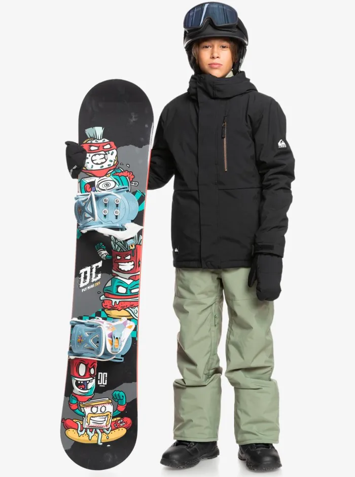 Quiksilver 816 Mission Solid Insulated Snow Jacket True Black Boys Snow Jackets Quiksilver 816 Mission Solid Insulated Snow Jacket True Black Boys Snow Jackets