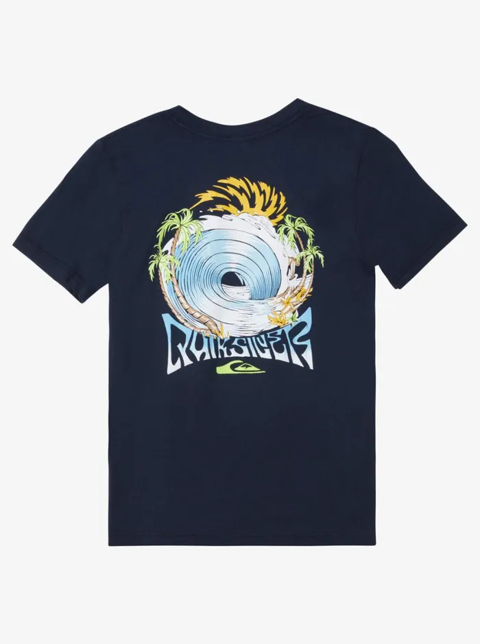 Quiksilver 816 Spin Cycle TShirt Navy Blazer Boys Tees Quiksilver 816 Spin Cycle TShirt Navy Blazer Boys Tees
