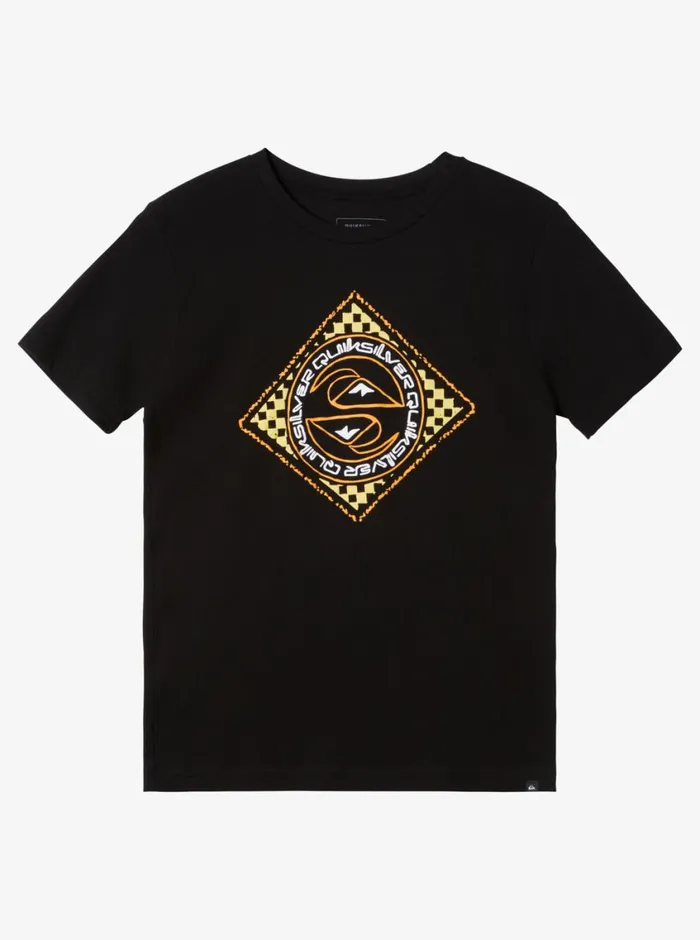 Quiksilver 816 Splitting Hairs TShirt Black Boys Tees