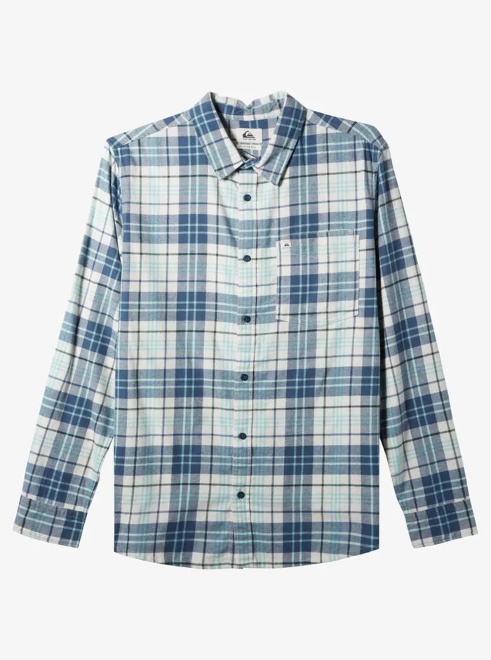 Quiksilver Banchor Long Sleeve Shirt Snow White Banchor Mens Shirts and Polos