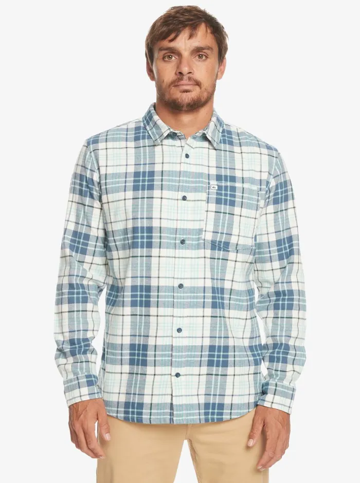 Quiksilver Banchor Long Sleeve Shirt Snow White Banchor Mens Shirts and Polos Quiksilver Banchor Long Sleeve Shirt Snow White Banchor Mens Shirts and Polos
