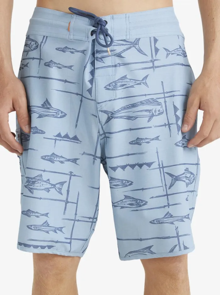 Quiksilver Bento Box 19034 Boardshorts Bento Dusk Blue MensWaterman Shorts and Amphibians
