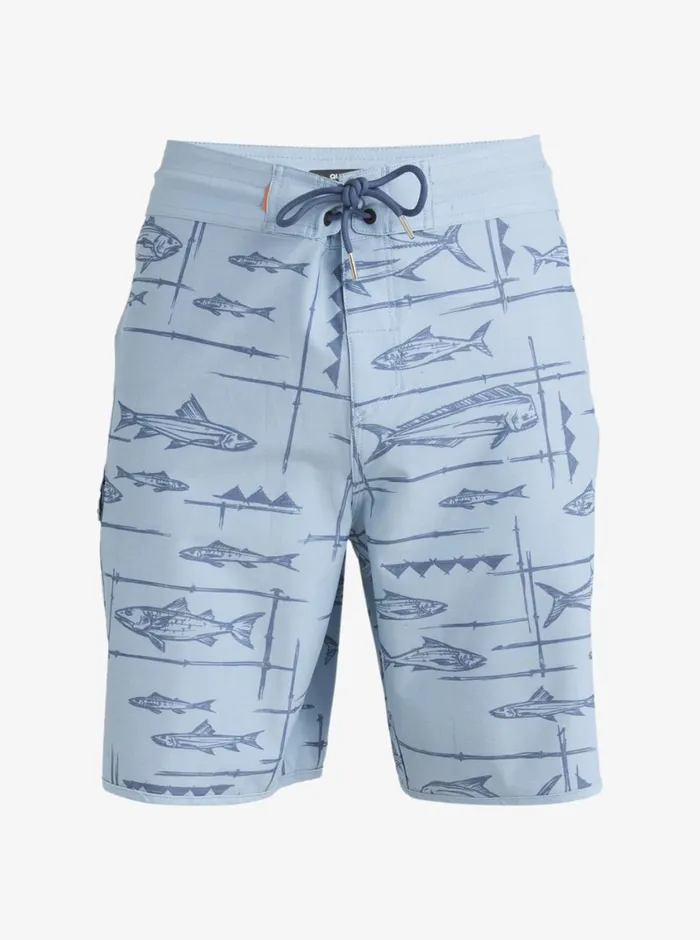 Quiksilver Bento Box 19034 Boardshorts Bento Dusk Blue MensWaterman Shorts and Amphibians