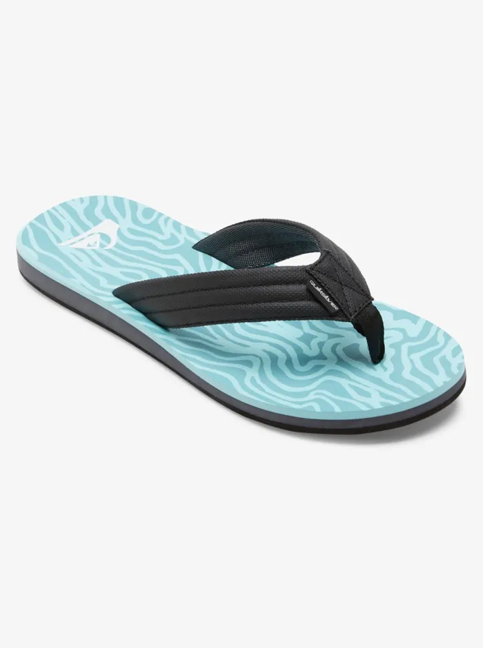 Quiksilver Carver Print Sandals Blue 7 Mens Sandals