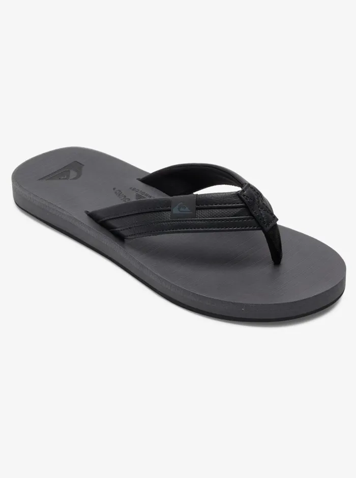 Quiksilver Carver Squish Sandals Blackgreyblack Mens Sandals