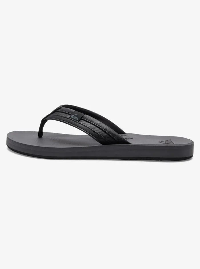 Quiksilver Carver Squish Sandals Blackgreyblack Mens Sandals