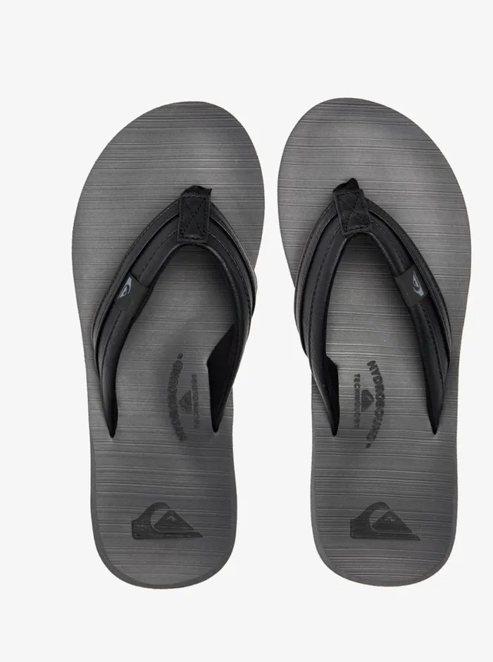 Quiksilver Carver Squish Sandals Blackgreyblack Mens Sandals