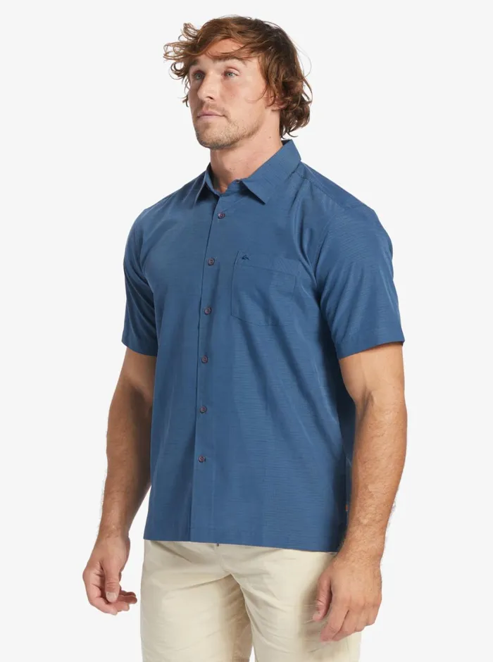 Quiksilver Centinela Premium AntiWrinkle Shirt Midnight Navy Centinella MensWaterman Shirts and Polos Quiksilver Centinela Premium AntiWrinkle Shirt Midnight Navy Centinella MensWaterman Shirts and Polos