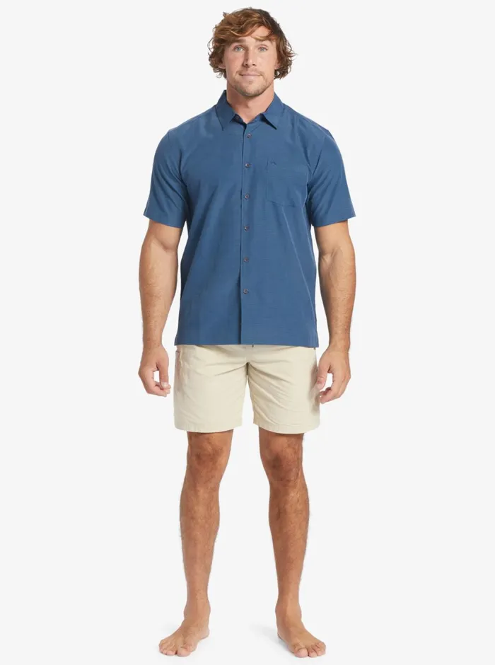 Quiksilver Centinela Premium AntiWrinkle Shirt Midnight Navy Centinella MensWaterman Shirts and Polos Quiksilver Centinela Premium AntiWrinkle Shirt Midnight Navy Centinella MensWaterman Shirts and Polos