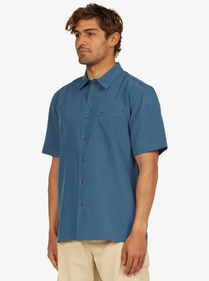 Quiksilver Centinela Premium AntiWrinkle Shirt Midnight Navy Centinella MensWaterman Shirts and Polos Quiksilver Centinela Premium AntiWrinkle Shirt Midnight Navy Centinella MensWaterman Shirts and Polos