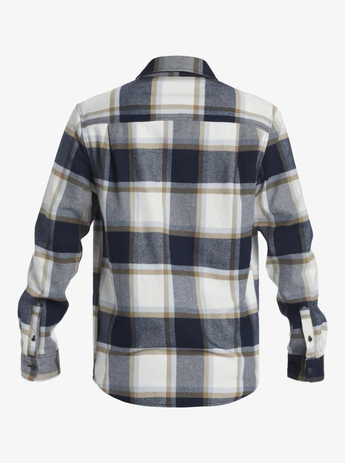 Quiksilver DNA Flannel Long Sleeve Top Dark Navy Dna Flannel Mens Shirts and Polos Quiksilver DNA Flannel Long Sleeve Top Dark Navy Dna Flannel Mens Shirts and Polos