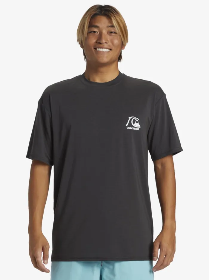 Quiksilver DNA Surf Tee Tarmac Mens Rashguards Quiksilver DNA Surf Tee Tarmac Mens Rashguards
