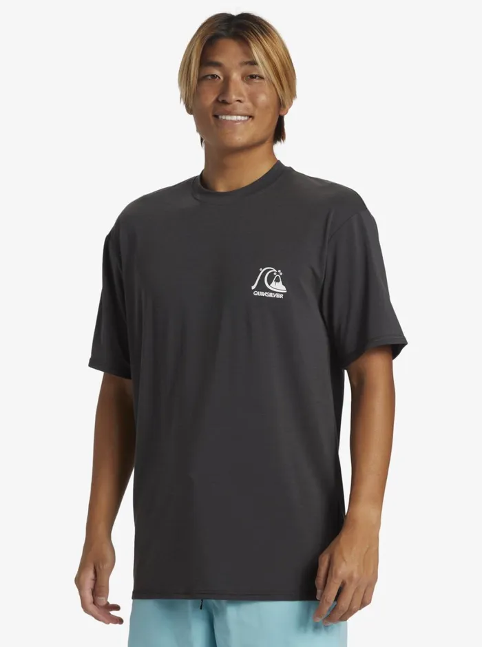 Quiksilver DNA Surf Tee Tarmac Mens Rashguards Quiksilver DNA Surf Tee Tarmac Mens Rashguards