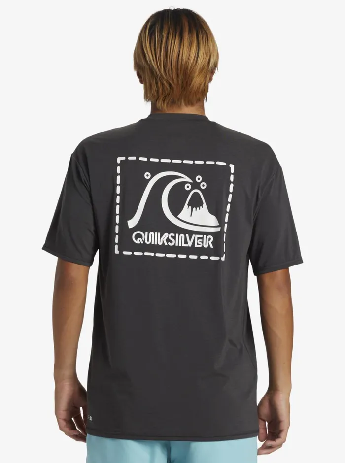Quiksilver DNA Surf Tee Tarmac Mens Rashguards Quiksilver DNA Surf Tee Tarmac Mens Rashguards