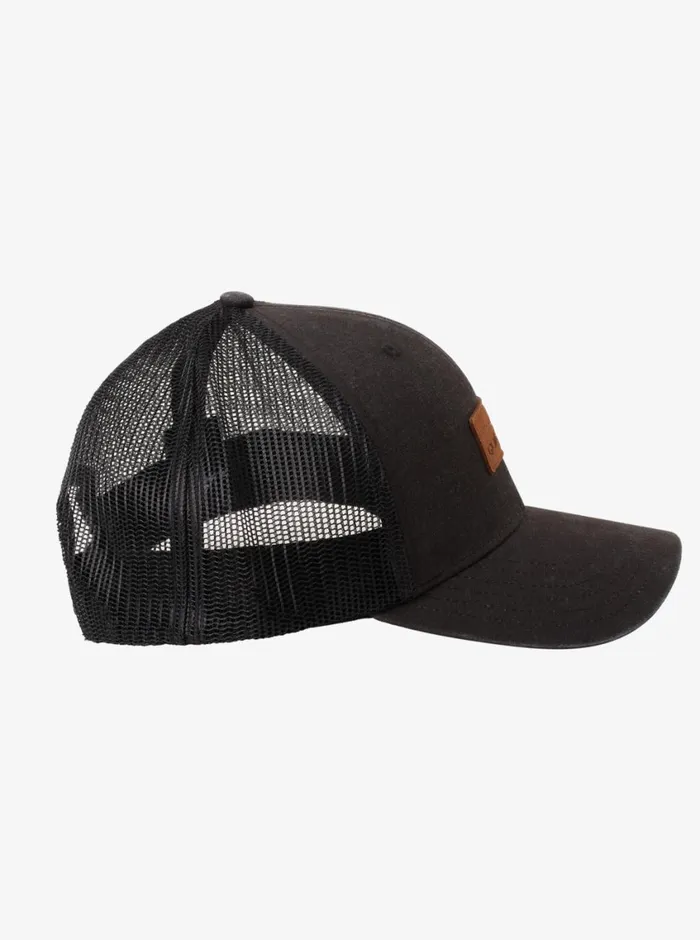 Quiksilver Down The Hatch Trucker Hat Black Mens Hats Quiksilver Down The Hatch Trucker Hat Black Mens Hats