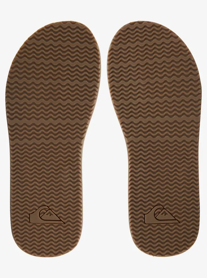 Quiksilver Erreka Leather Sandals Brownbrownbrown Mens Sandals
