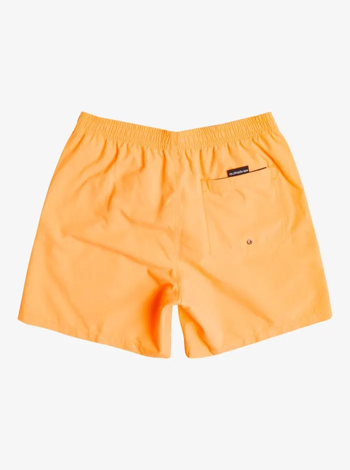 Quiksilver Everyday 17034 Volleys Orange Pop Mens Elastic Waist Quiksilver Everyday 17034 Volleys Orange Pop Mens Elastic Waist