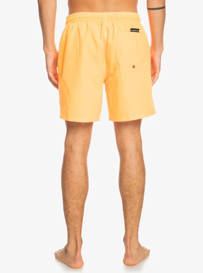 Quiksilver Everyday 17034 Volleys Orange Pop Mens Elastic Waist Quiksilver Everyday 17034 Volleys Orange Pop Mens Elastic Waist