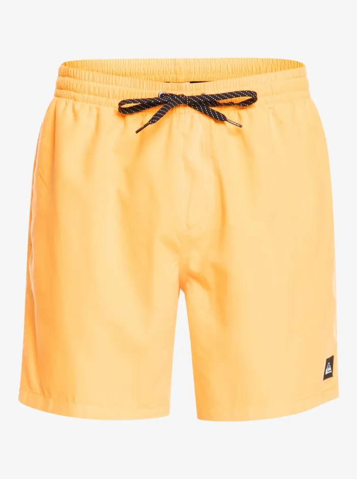 Quiksilver Everyday 17034 Volleys Orange Pop Mens Elastic Waist Quiksilver Everyday 17034 Volleys Orange Pop Mens Elastic Waist