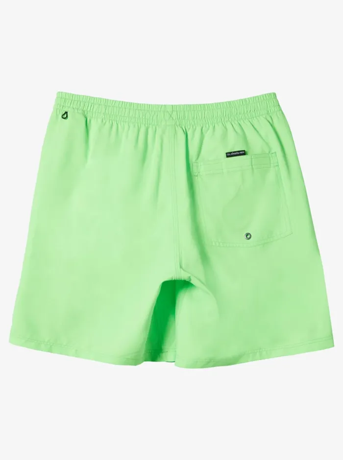 Quiksilver Everyday Solid Volley 15034 Elastic Waist Shorts Green Gecko Mens Elastic Waist Quiksilver Everyday Solid Volley 15034 Elastic Waist Shorts Green Gecko Mens Elastic Waist