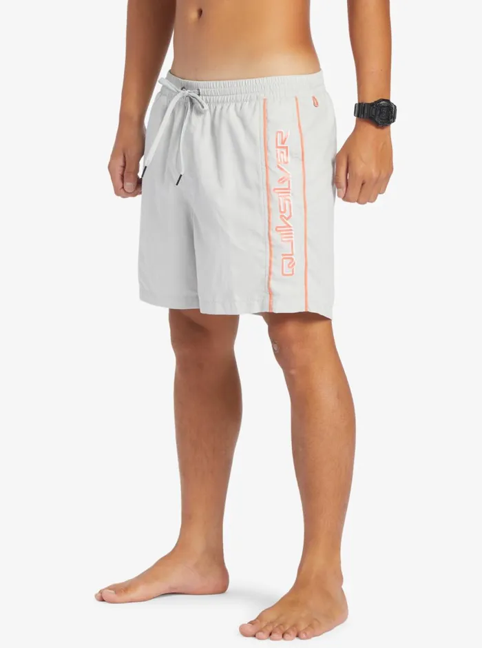 Quiksilver Everyday Vert 16034 Volleys Gray Violet Mens Elastic Waist Quiksilver Everyday Vert 16034 Volleys Gray Violet Mens Elastic Waist
