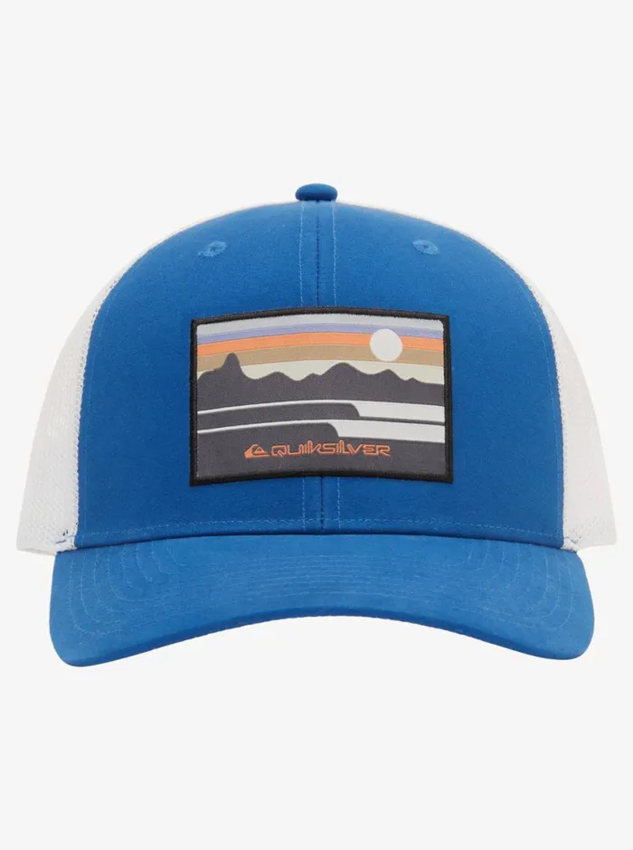 Quiksilver Fabled Season Trucker Hat Monaco Blue Mens Hats Quiksilver Fabled Season Trucker Hat Monaco Blue Mens Hats