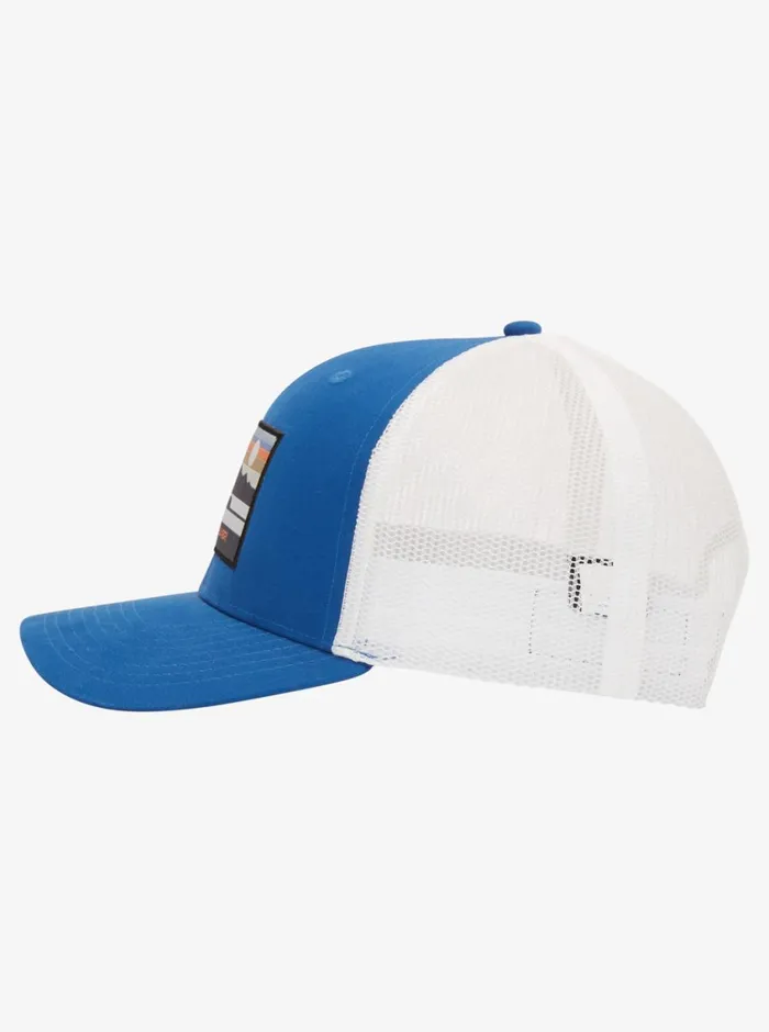 Quiksilver Fabled Season Trucker Hat Monaco Blue Mens Hats Quiksilver Fabled Season Trucker Hat Monaco Blue Mens Hats