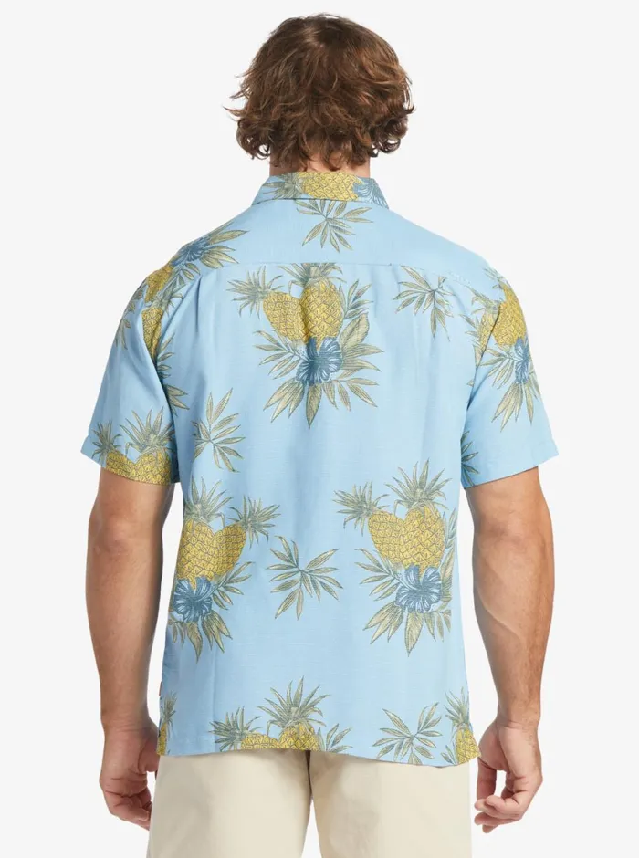 Quiksilver Field Work Short Sleeve Shirt Dusk Blue Field Work MensWaterman Shirts and Polos Quiksilver Field Work Short Sleeve Shirt Dusk Blue Field Work MensWaterman Shirts and Polos