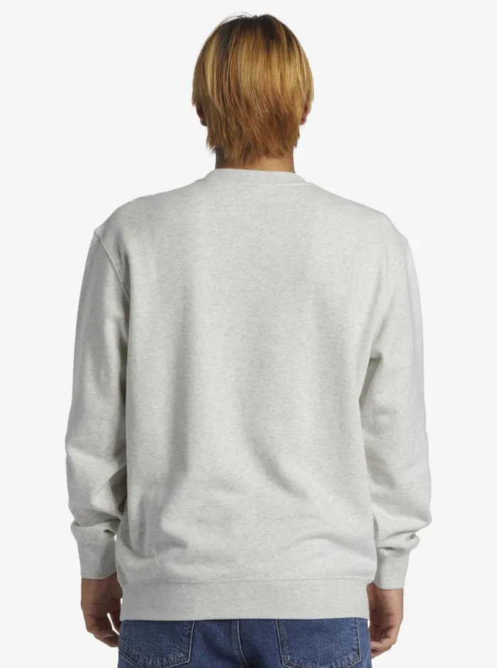 Quiksilver Graphic Mix Crew Neck Sweatshirt White Marble Heather Mens Sweatshirts and Hoodies Quiksilver Graphic Mix Crew Neck Sweatshirt White Marble Heather Mens Sweatshirts and Hoodies