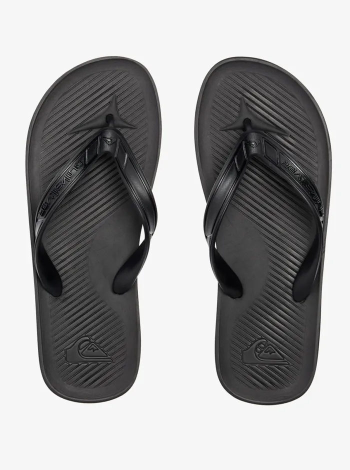 Quiksilver Haleiwa Core FlipFlops Black 2 Mens Sandals Quiksilver Haleiwa Core FlipFlops Black 2 Mens Sandals