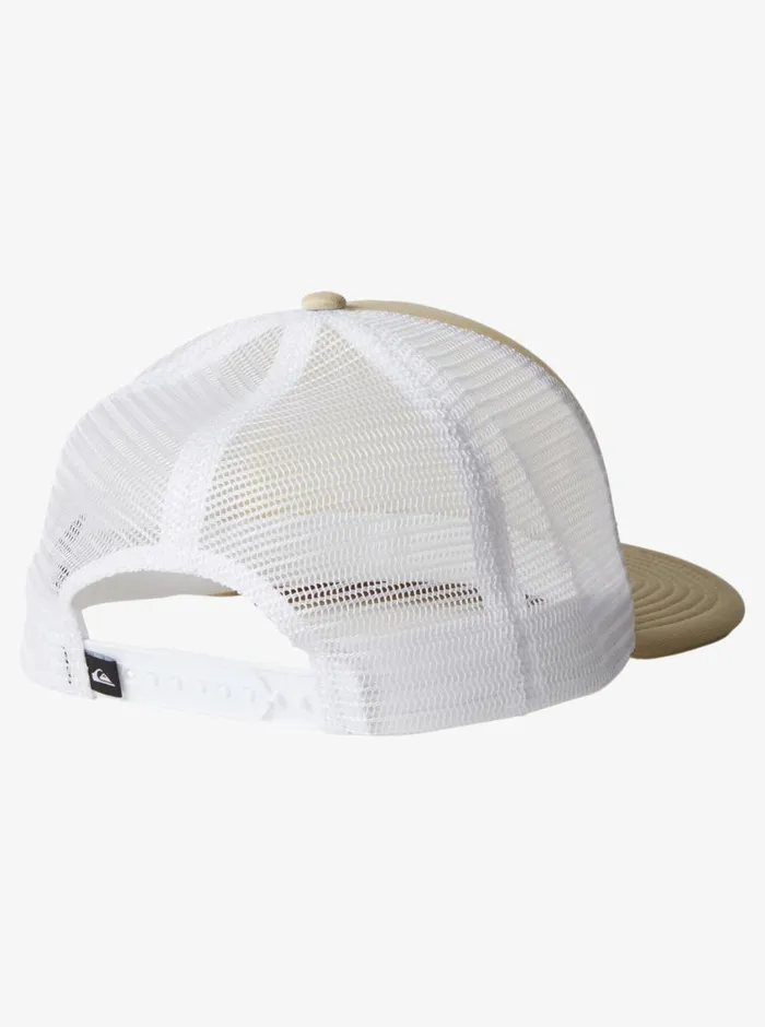 Quiksilver Happy Hour Trucker Hat Oyster White Mens Hats
