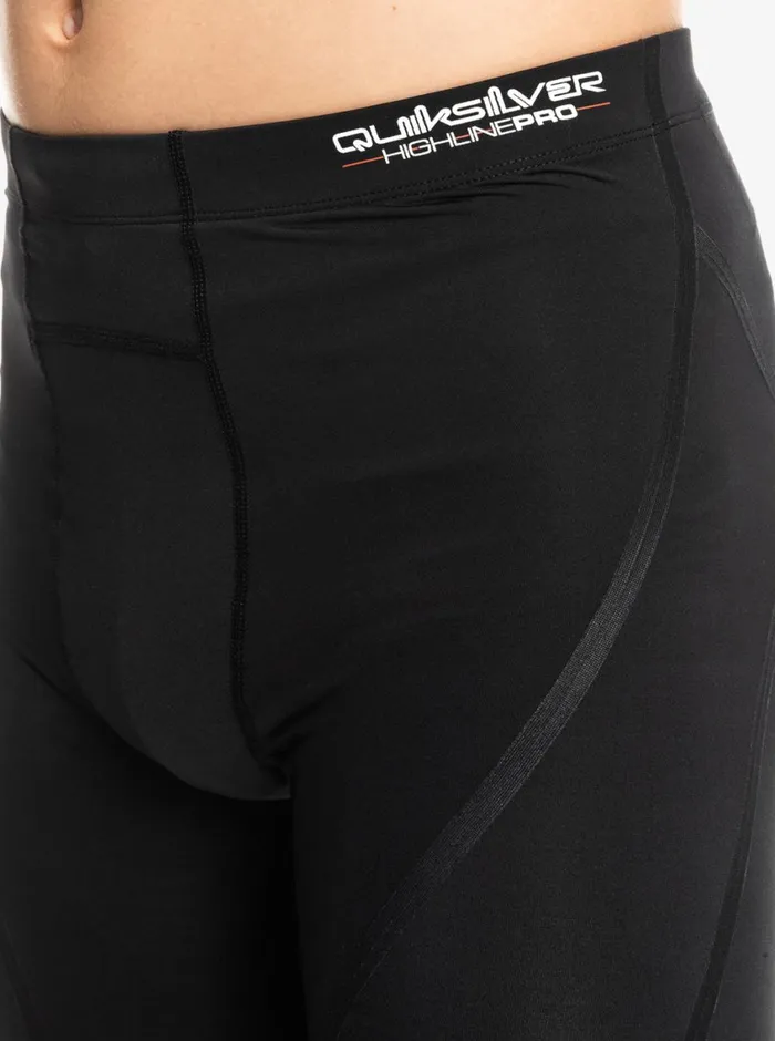 Quiksilver Highline Pro Surf Compression Short Black Mens Wetsuits Quiksilver Highline Pro Surf Compression Short Black Mens Wetsuits