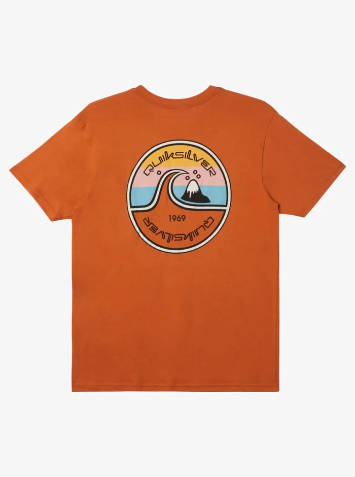 Quiksilver In The Groove TShirt Mango Mens Tees Quiksilver In The Groove TShirt Mango Mens Tees