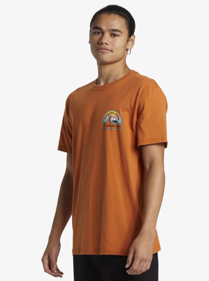 Quiksilver In The Groove TShirt Mango Mens Tees Quiksilver In The Groove TShirt Mango Mens Tees