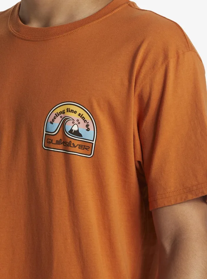 Quiksilver In The Groove TShirt Mango Mens Tees Quiksilver In The Groove TShirt Mango Mens Tees