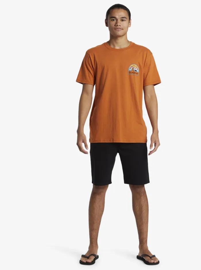 Quiksilver In The Groove TShirt Mango Mens Tees Quiksilver In The Groove TShirt Mango Mens Tees