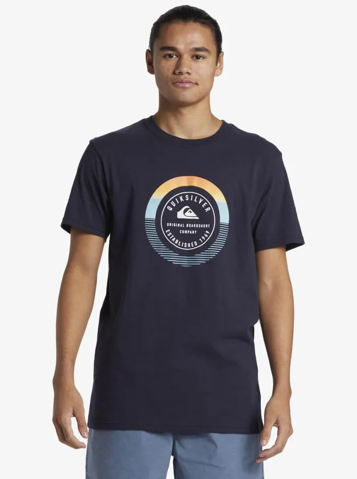 Quiksilver Insta Fill TShirt Navy Blazer Mens Tees Quiksilver Insta Fill TShirt Navy Blazer Mens Tees