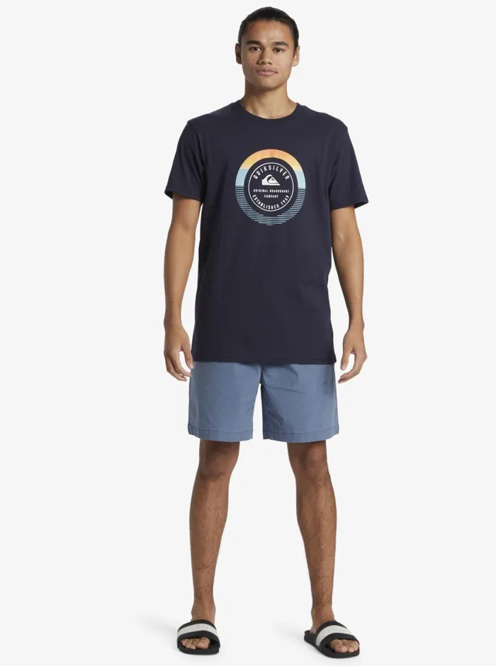 Quiksilver Insta Fill TShirt Navy Blazer Mens Tees Quiksilver Insta Fill TShirt Navy Blazer Mens Tees