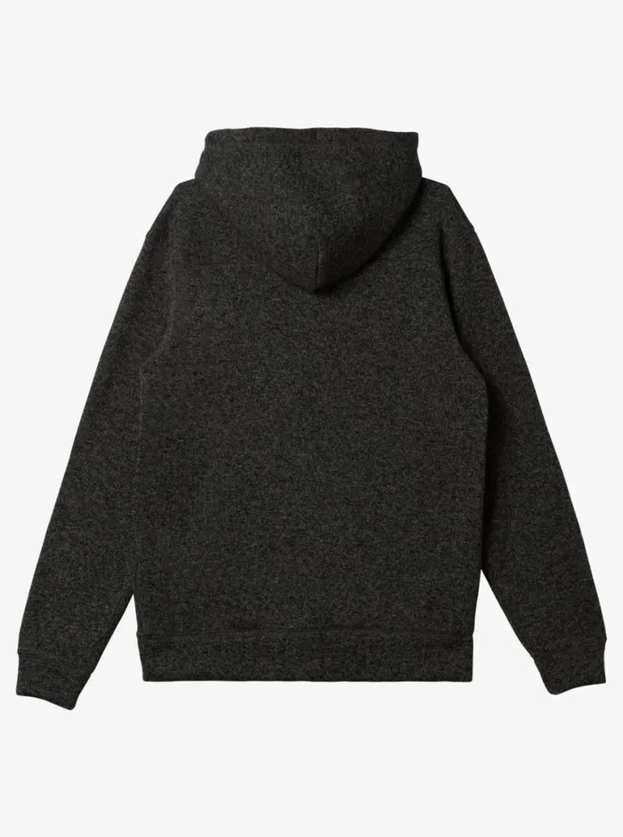 Quiksilver Keller Hoodie Pullover Sweatshirt Dark Grey Heather Mens Sweatshirts and Hoodies