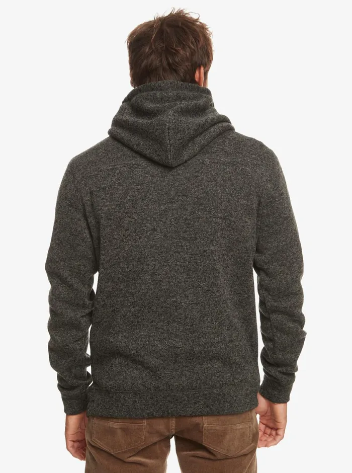 Quiksilver Keller Hoodie Pullover Sweatshirt Dark Grey Heather Mens Sweatshirts and Hoodies
