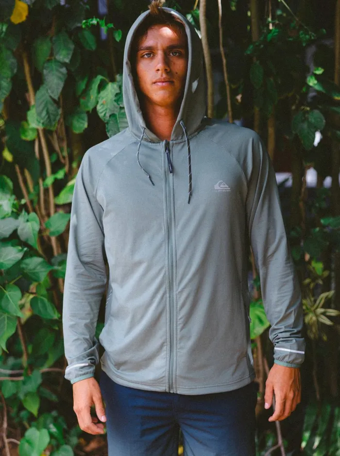 Quiksilver Knit Training Technical ZipUp Hoodie Laurel Wreath Mens Sweatshirts and Hoodies Quiksilver Knit Training Technical ZipUp Hoodie Laurel Wreath Mens Sweatshirts and Hoodies