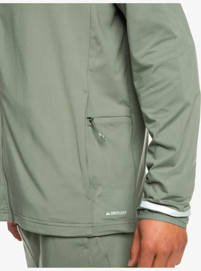 Quiksilver Knit Training Technical ZipUp Hoodie Laurel Wreath Mens Sweatshirts and Hoodies Quiksilver Knit Training Technical ZipUp Hoodie Laurel Wreath Mens Sweatshirts and Hoodies