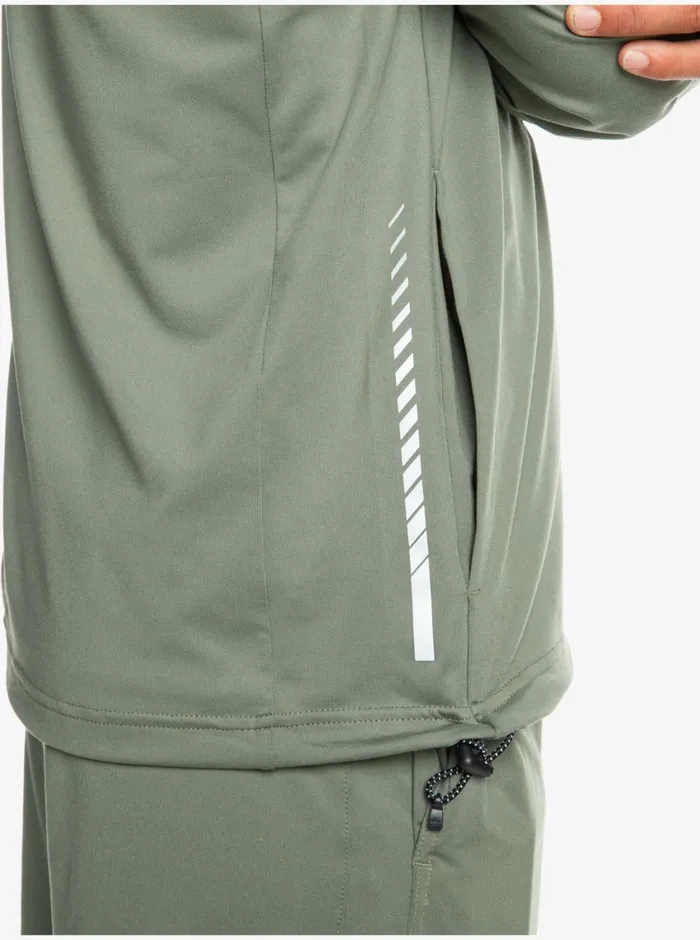 Quiksilver Knit Training Technical ZipUp Hoodie Laurel Wreath Mens Sweatshirts and Hoodies Quiksilver Knit Training Technical ZipUp Hoodie Laurel Wreath Mens Sweatshirts and Hoodies