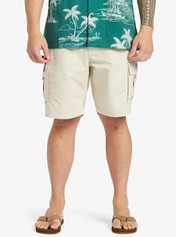 Quiksilver Maldive Atoll Cargo 20034 Shorts Brown Rice MensWaterman Shorts and Amphibians