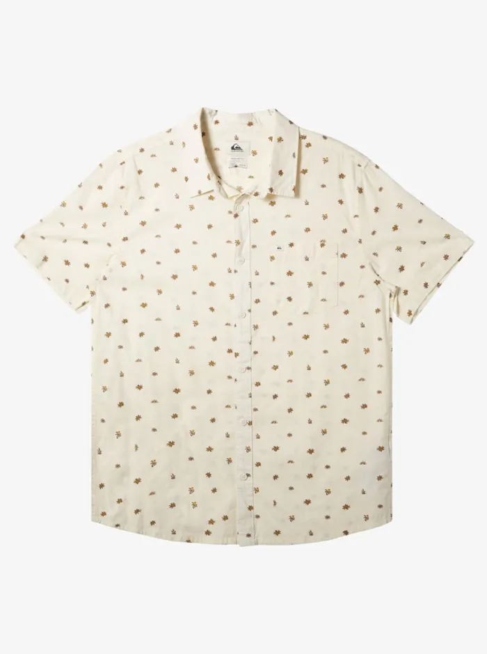 Quiksilver Minimo Short Sleeve Shirt Birch Minimo Mens Shirts and Polos