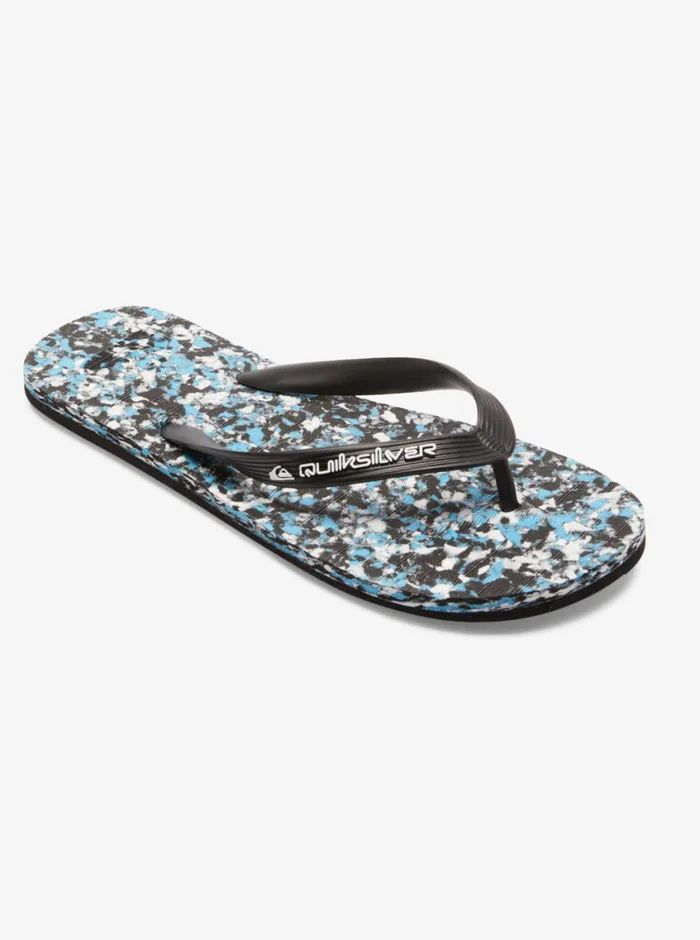 Quiksilver Molokai Recycled FlipFlops Blackblueblue Mens Sandals