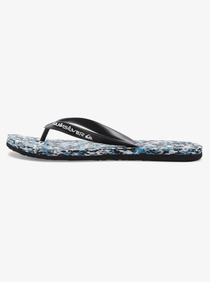 Quiksilver Molokai Recycled FlipFlops Blackblueblue Mens Sandals Quiksilver Molokai Recycled FlipFlops Blackblueblue Mens Sandals